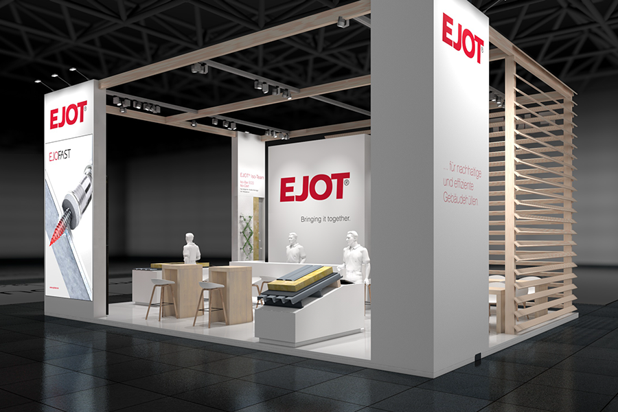 EJOT präsentiert sich auf der Dach+Holz International in Halle 9, Stand 405.