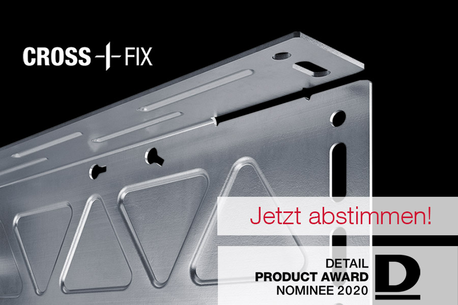 CROSSFIX® ist beim DETAIL Product Award nominiert