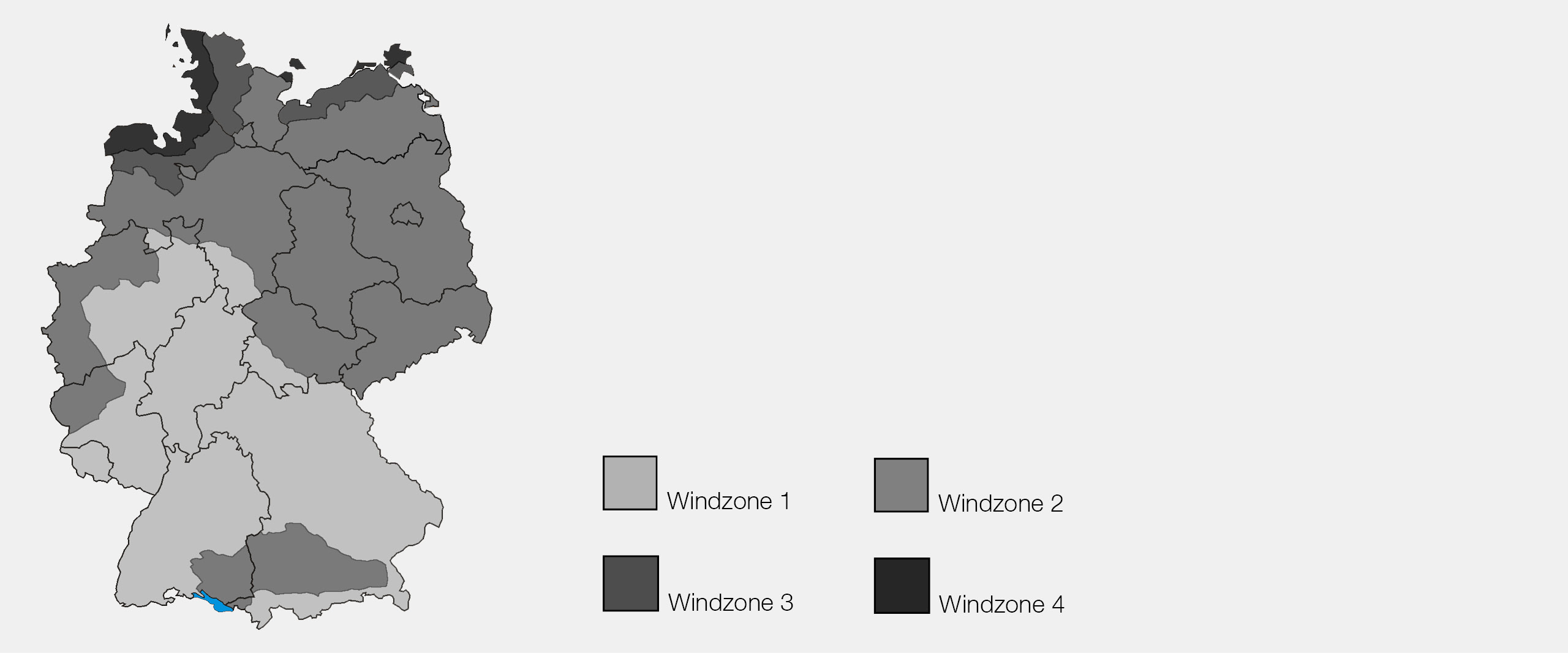 Windzonen in Deutschland